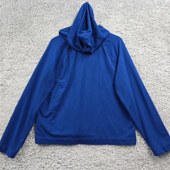 Lilly Pulitzer Kiawah Cropped Hoodie Womens XXL Blue Long Sleeve Soft Pullover - Picture 8 of 12